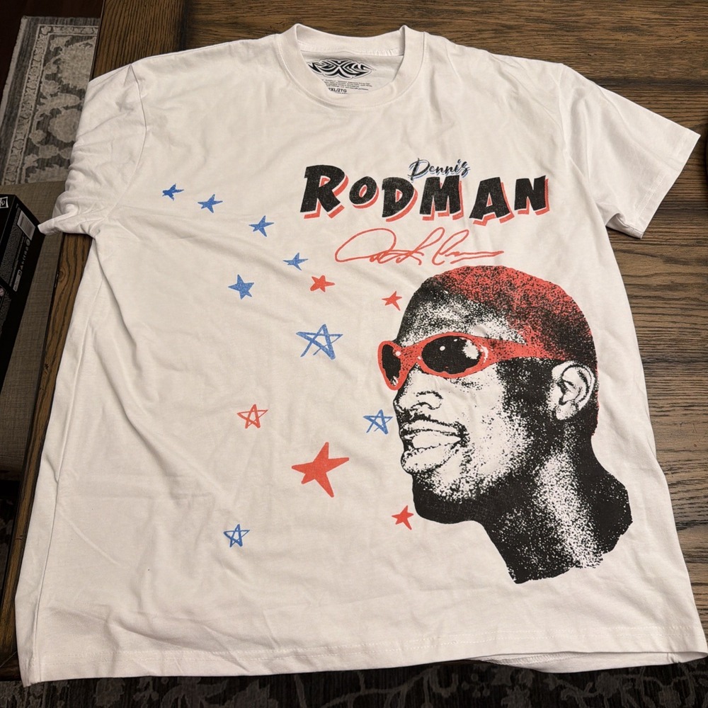 Dennis Rodman Graphic Tee Vintage 90s Style Streetwear Shirt Men's 2XL ….C2